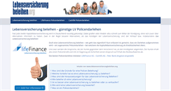 Desktop Screenshot of lebensversicherungbeleihen.org